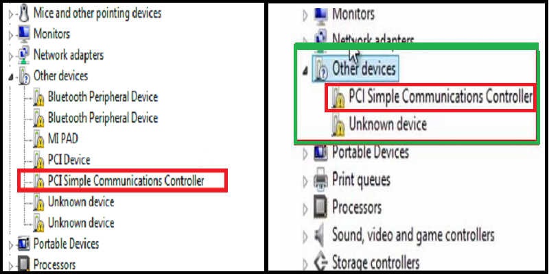 pci simple communications controller driver windows 7